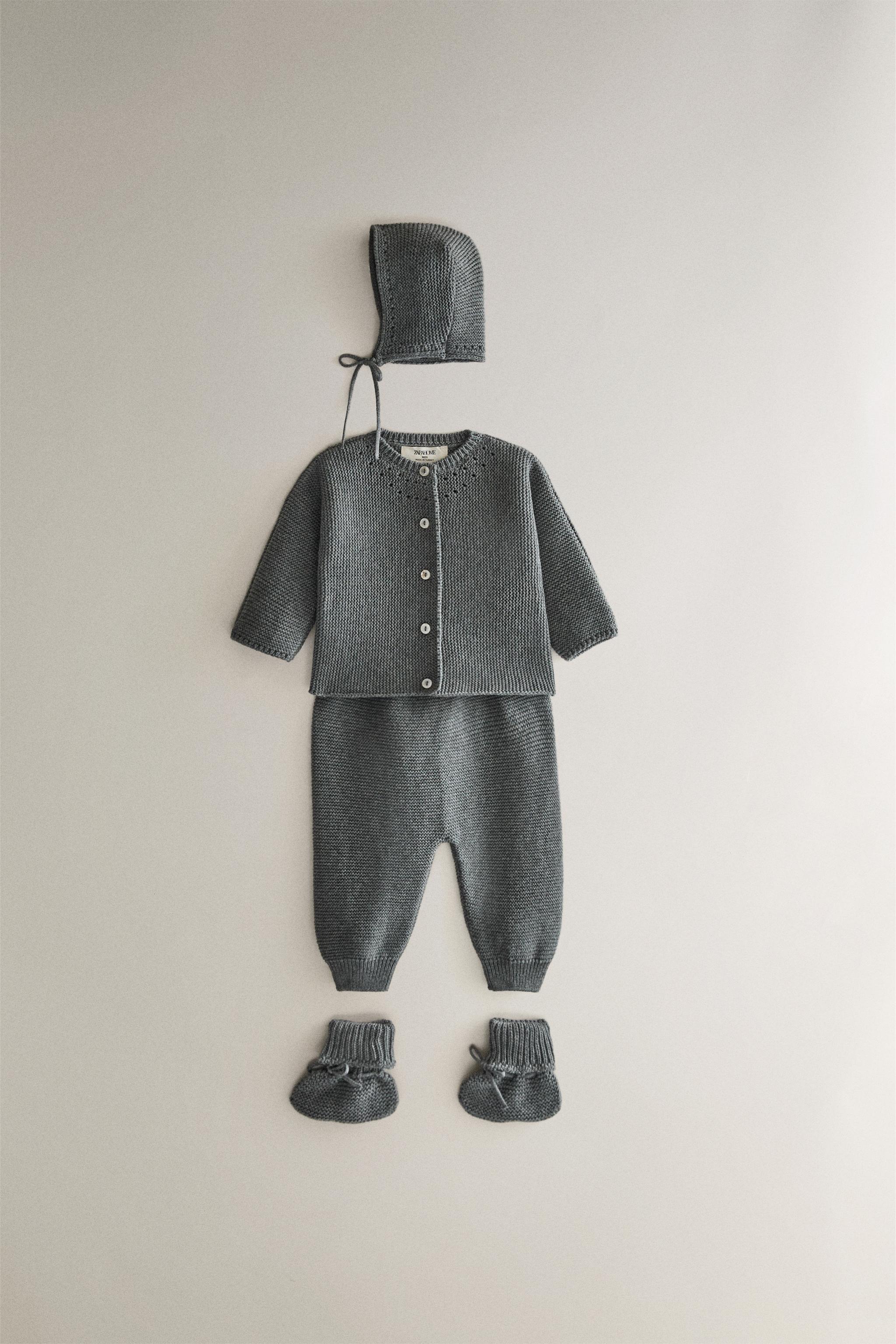 PANTALON À PIEDS BÉBÉ MAILLE
